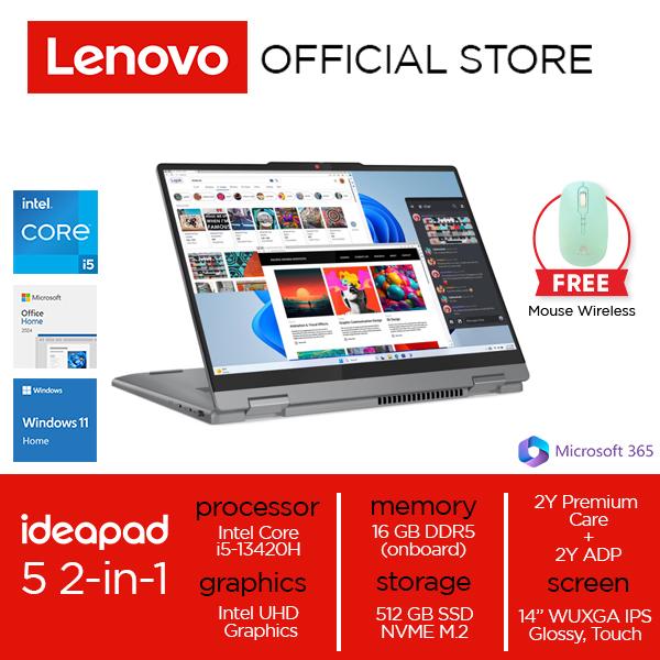Lenovo IdeaPad 5i 2-in-1 14IRH9 Core i5-13420H 16GB 512GB W11 OH24 M365