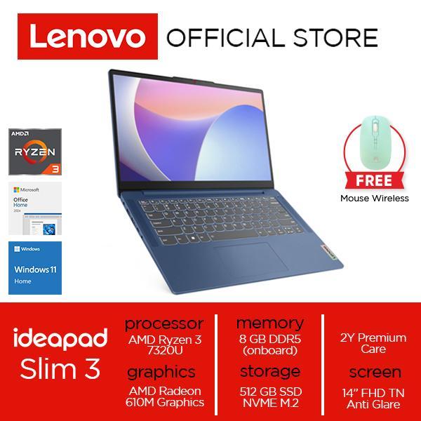Lenovo IdeaPad Slim 3 14AMN8 Ryzen 3 7320U 8GB 512GB W11 OH24 M365