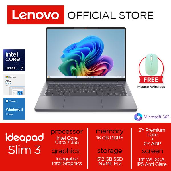 Lenovo IdeaPad Slim 3i 14IPH11 Core Ultra 7 355 16GB 512GB W11 OH24 M365