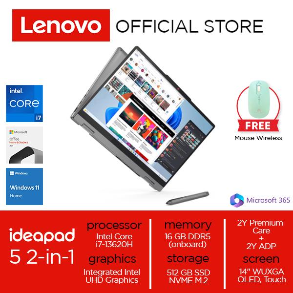 Lenovo IdeaPad 5i 2-in-1 14IRH9 Core i7-13620H 16GB 512GB W11 OH24 M365 OLED